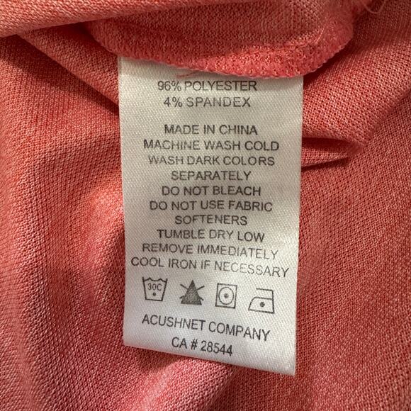 FootJoy FJ Men's Large Stretch Polyester Short Sleeve 3 Button Golf Polo Shirt - Picture 5 of 5